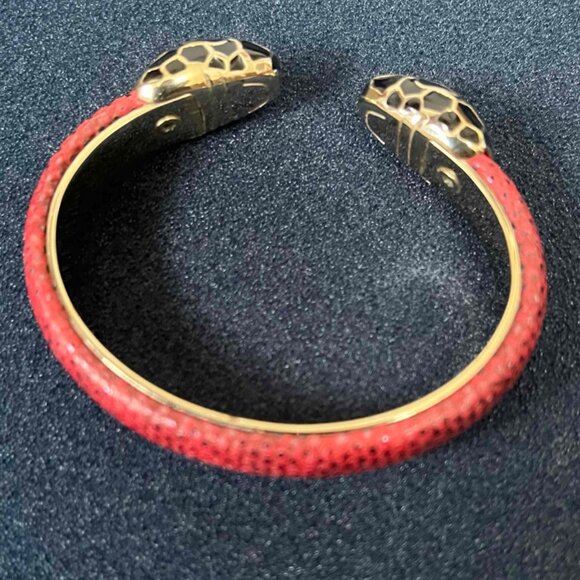 BVLGARI Bulgari Serpenti Forever Open Cuff Bangle Bracelet Snake Serpent Head - Picture 3 of 6
